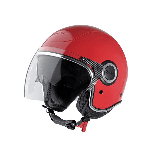 CASCO ABIERTO VESPA VJ ROJO PASSIONE