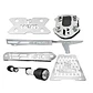 KIT DE ACCESORIOS DE LUJO PARA MOTO ECO DELUXE-SPLENDOR - Miniatura 1