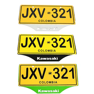 PORTA PLACA KAWASAKI