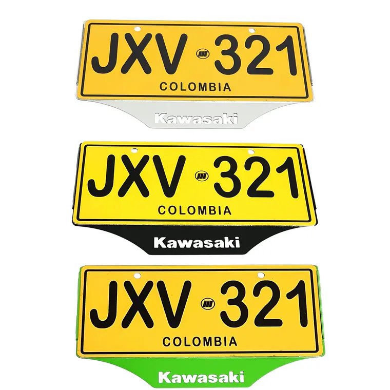PORTA PLACA KAWASAKI 1