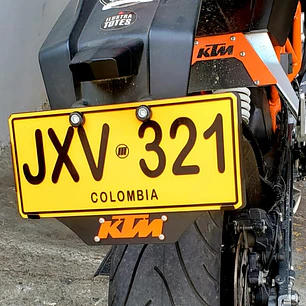 PORTA PLACA 3D KTM