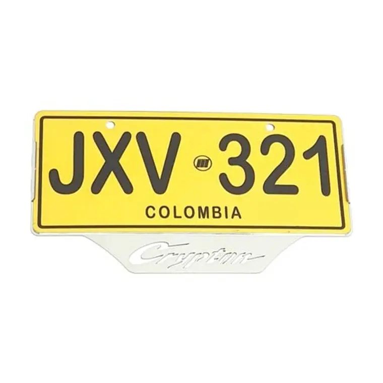 PORTA PLACA CRYPTON 2