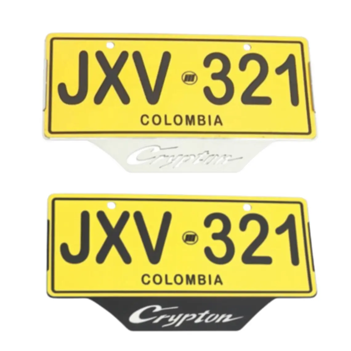 PORTA PLACA CRYPTON 1