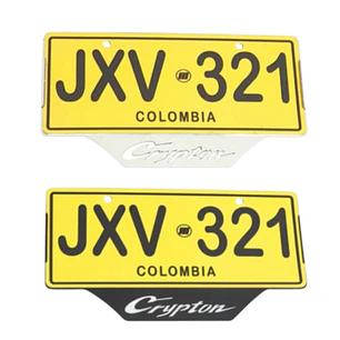 PORTA PLACA CRYPTON