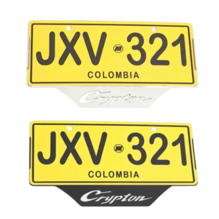 PORTA PLACA CRYPTON 1