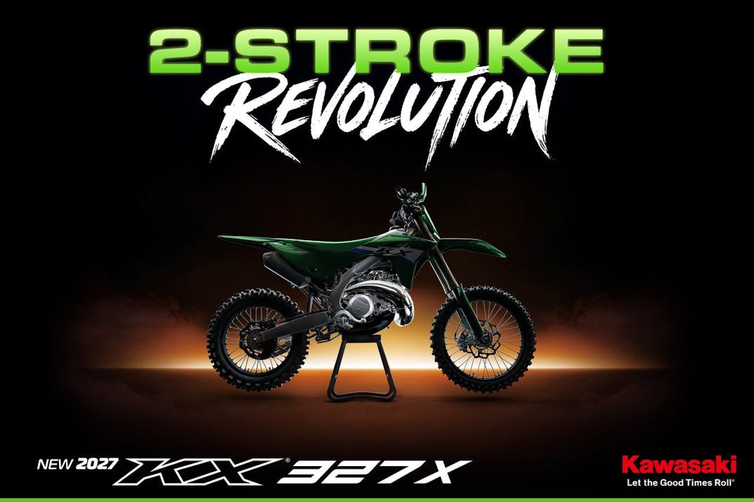 Kawasaki sorprende con las nuevas KX327 y KX327X 2027.