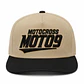 Gorra Snapback Premium MOTO9 | Beige & Negro | Bordado 3D - Miniatura 2