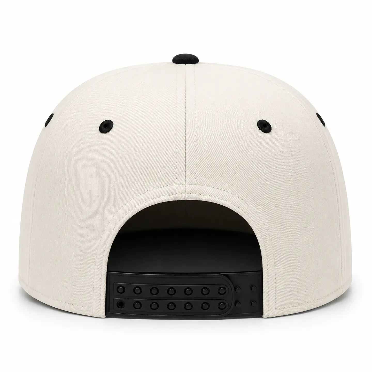 Gorra Snapback Premium MOTO9 | Blanco & Negro | Bordado 3D 3