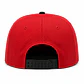 Gorra Snapback Premium MOTO9 | Rojo & Negro | Bordado 3D - Miniatura 3