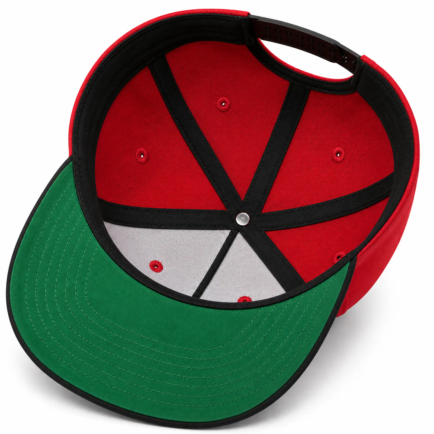 Gorra Snapback Premium MOTO9 | Rojo & Negro | Bordado 3D 4