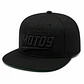 Gorra Snapback Premium MOTO9 | Negro & Negro | Bordado 3D - Miniatura 1