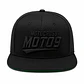 Gorra Snapback Premium MOTO9 | Negro & Negro | Bordado 3D - Miniatura 2
