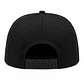 Gorra Snapback Premium MOTO9 | Negro & Negro | Bordado 3D - Miniatura 3