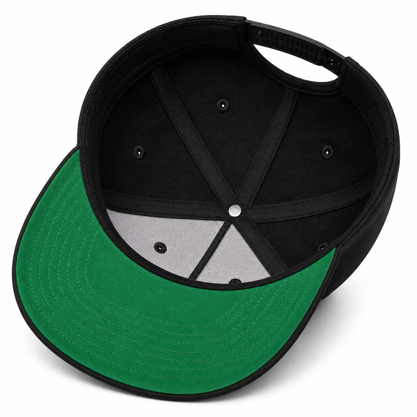 Gorra Snapback Premium MOTO9 | Negro & Negro | Bordado 3D 4