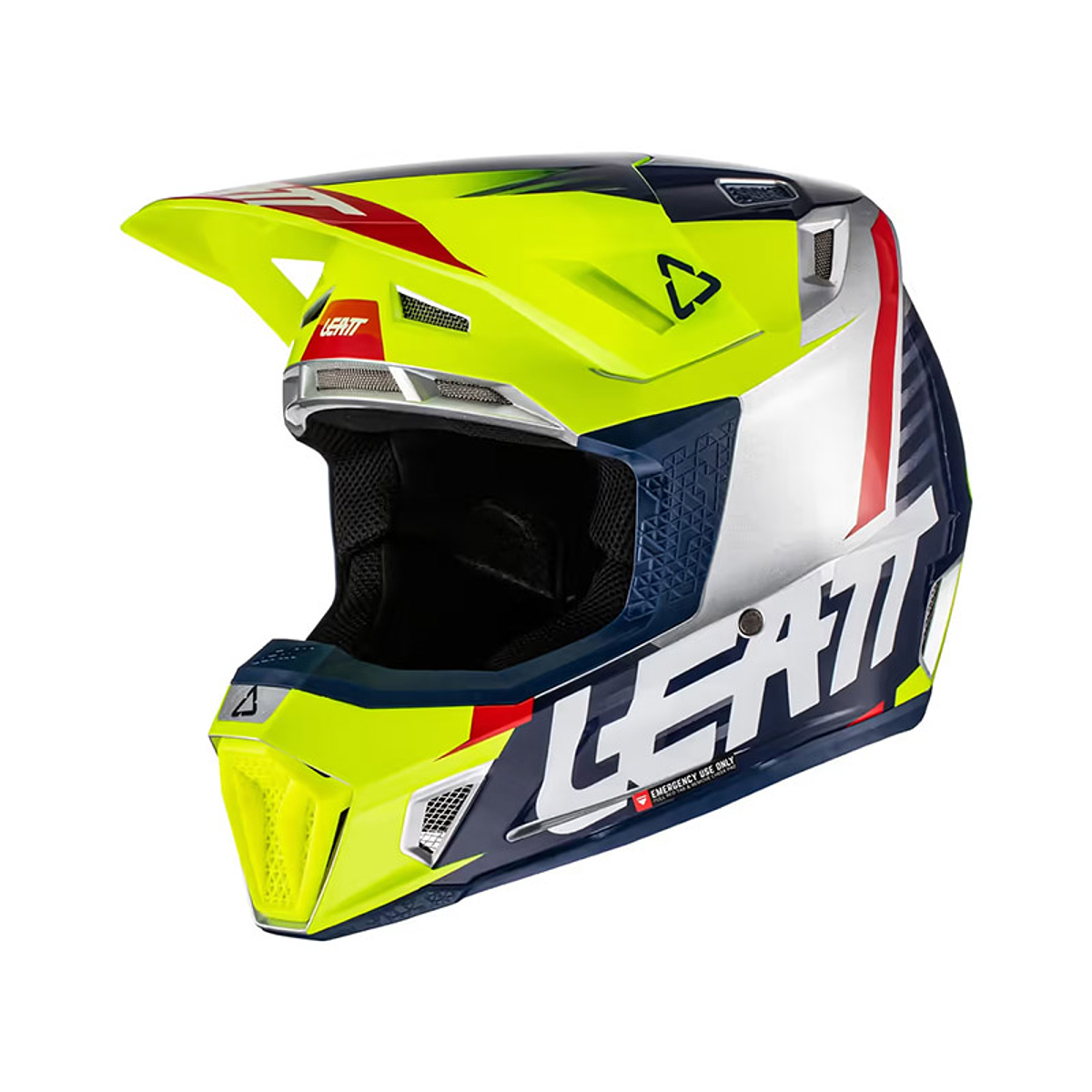 LEATT CASCO MOTO LIME V22 KIT ANTIPARRAS