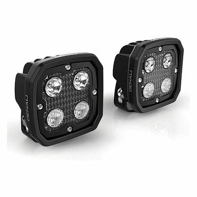 FOCOS NEBLINEROS DENALI D4 LED + SOPORTE DEFENSA + RAMAL PREMIUM