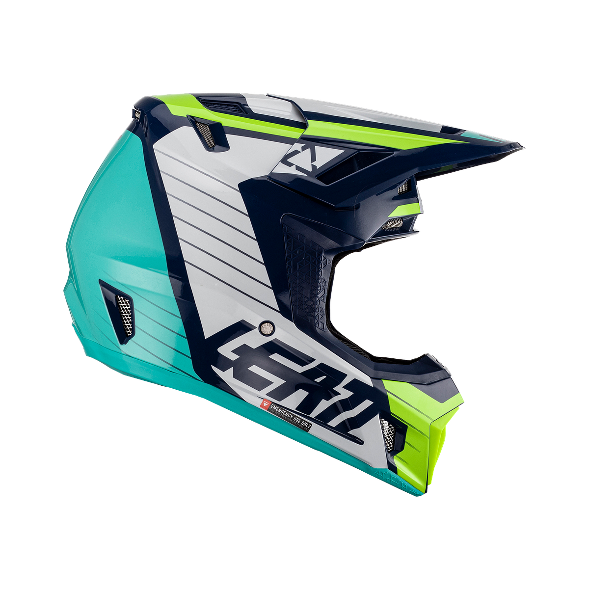 LEATT CASCO MOTO CACTUS V23 BLUE KIT ANTIPARRAS