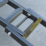 RAMPA DE CARGA PLEGABLE PARA MOTO | MATRIX A7 BLANCO NEGRO