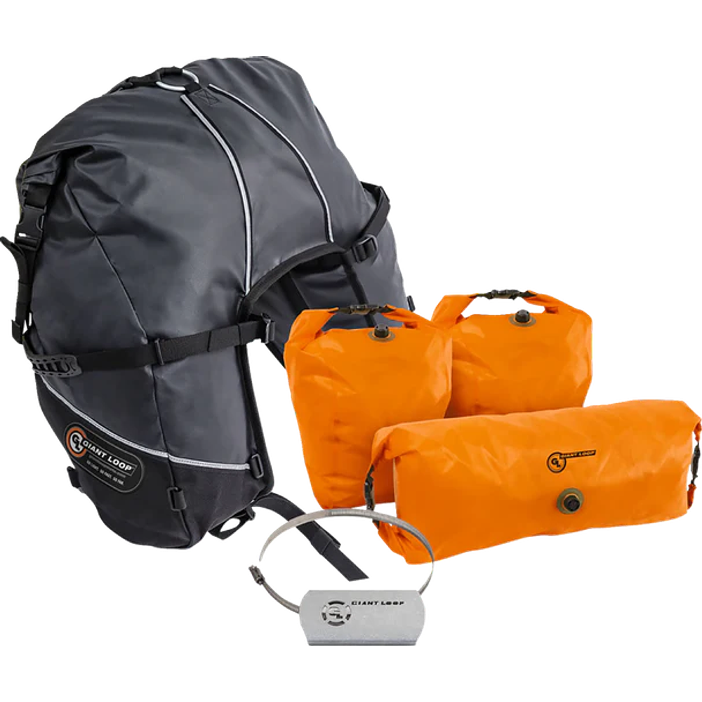 SISTEMA DE EQUIPAJE PARA MOTO GIANT LOOP GREAT BASIN SADDLEBAG NEGRO