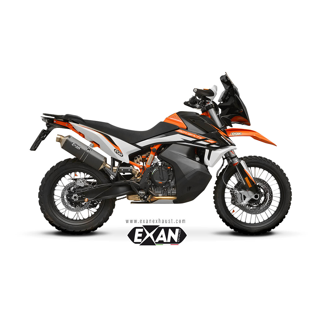ESCAPE EXAN X-RALLY - BLACK STAINLESS STEEL - KTM 790 ADV (2023-24)