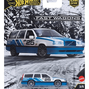Hot Wheels Fast Wagons Volvo 850 Estate Color Blanco
