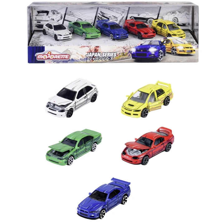 MAJORETTE JAPAN SERIES - GIFTPACK 5 COCHES 1