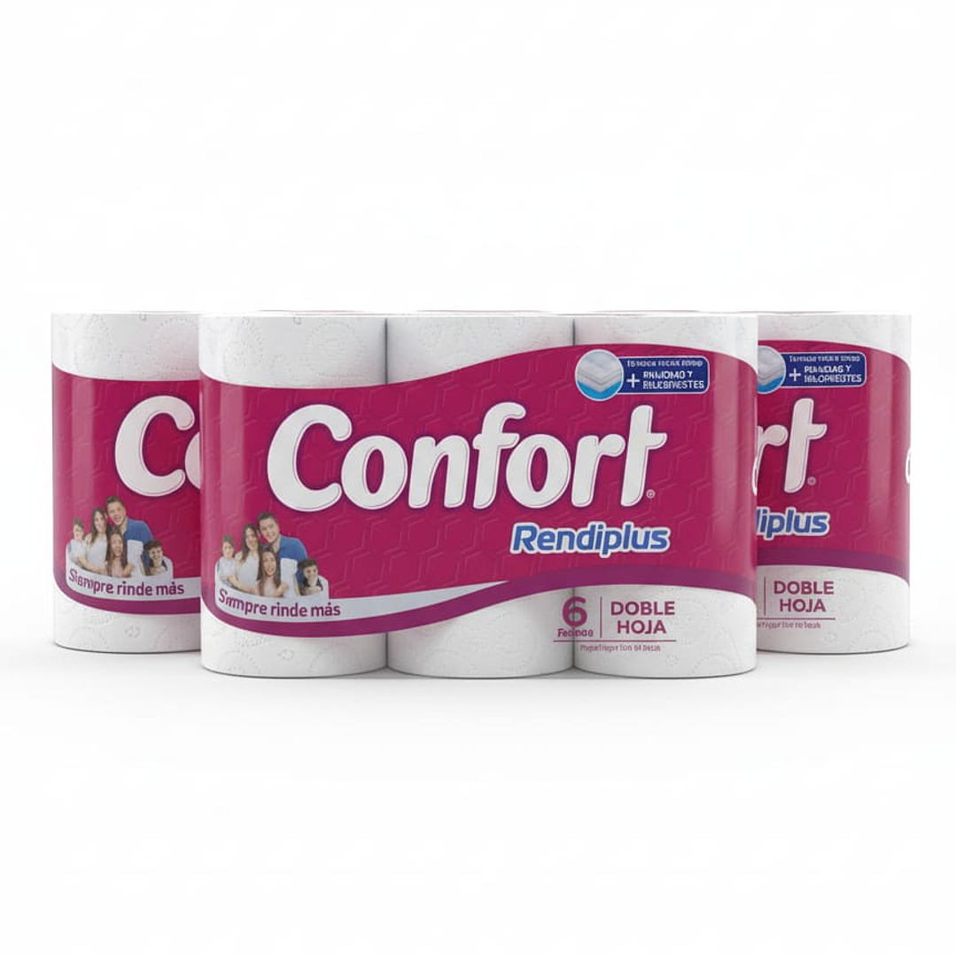 Papel Higiénico Confort Rendiplus 6x20 m 2