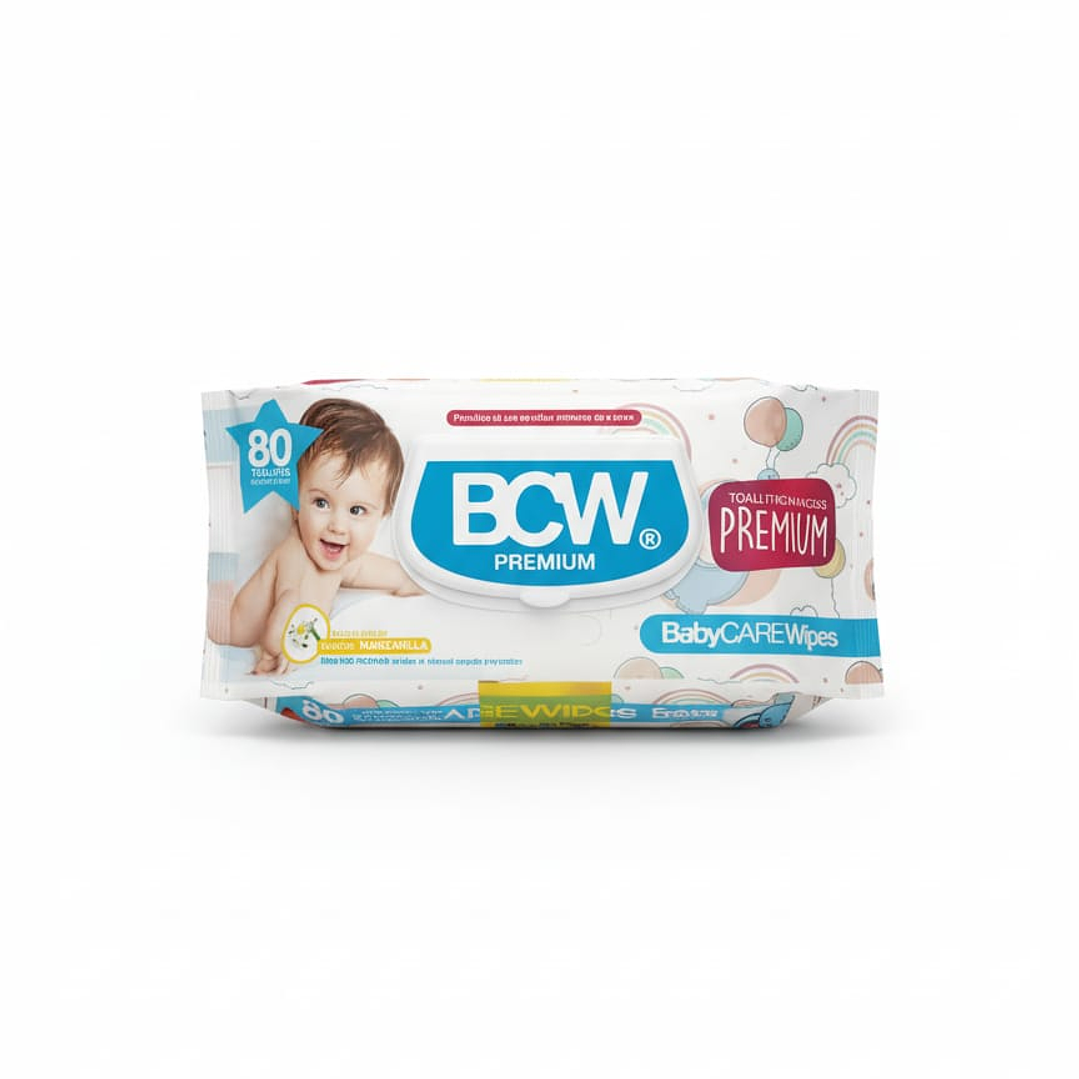 BCW Premium Pack x160 Toallitas Húmedas para Bebé – Aloe Vera y Manzanilla 1