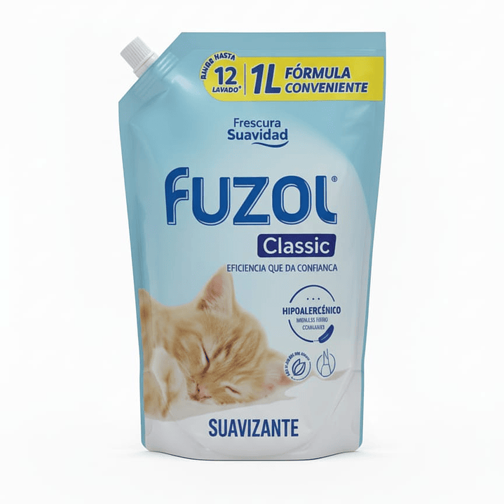 Suavizante Fuzol Classic Hipoalergénico (Doypack 1 Litro) 1