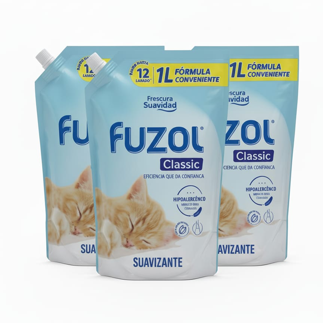Suavizante Fuzol Classic Hipoalergénico (Doypack 1 Litro) 2