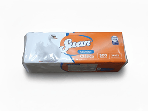 Servilletas Clásicas Swan - Paquete Familiar 300 Unidades