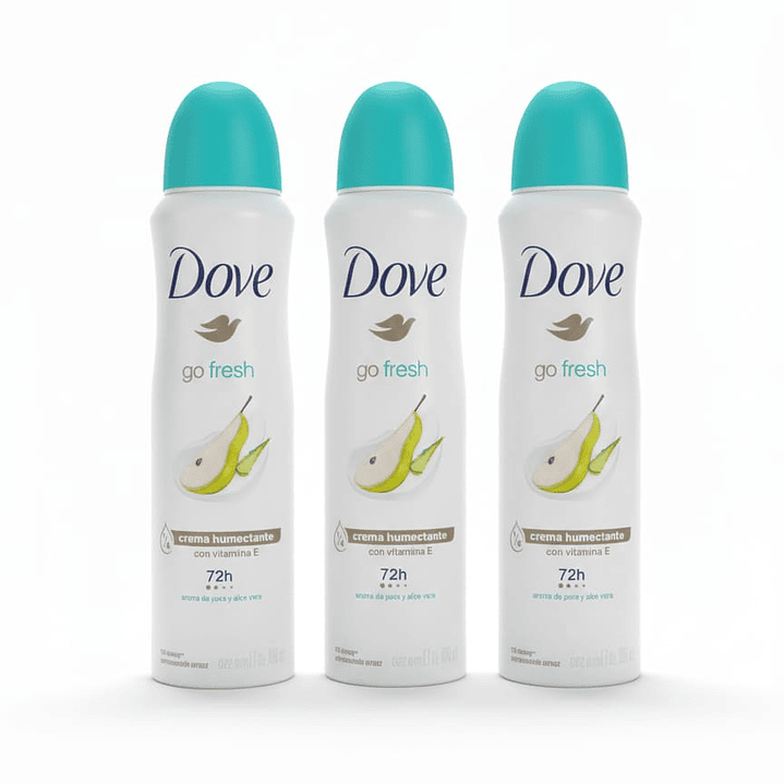 Dove Go Fresh Desodorante Spray 150 ml - Aroma Pera y Aloe Vera con Crema Humectante 2