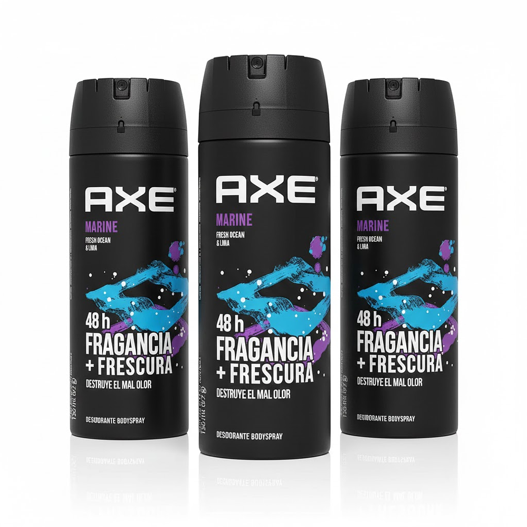 Axe Marine 150 ml - Fragancia Fresh Ocean y lima 2