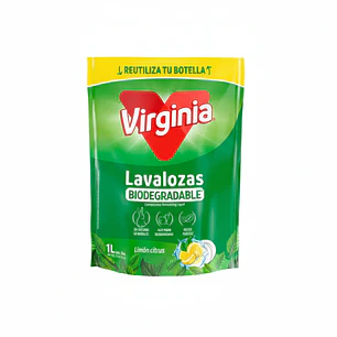Virginia Lavalozas Limón Citrus Biodegradable 1L