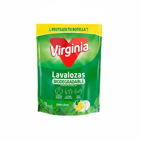 Virginia Lavalozas Limón Citrus Biodegradable 1L 1