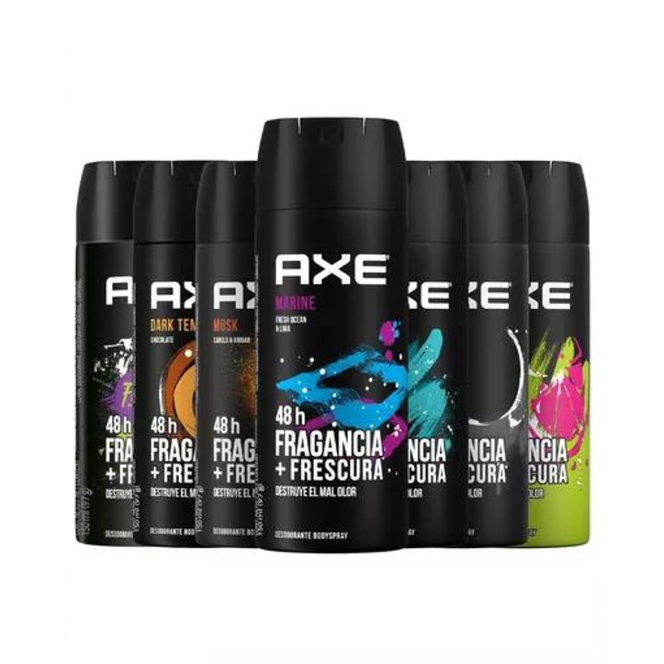 Axe Body Spray 150ml -  48h Fragancia + Frescura Variedades 1