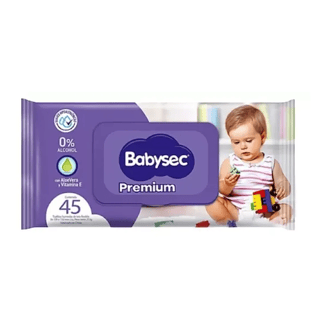 Babysec Toallas Húmedas Premium 45 Unidades 1