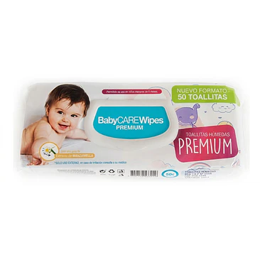 Toallitas Húmedas BabyCAREwipes PREMIUM - 50 Unidades 1
