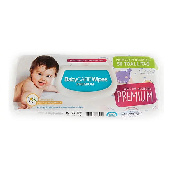 Toallitas Húmedas BabyCAREwipes PREMIUM - 50 Unidades 1