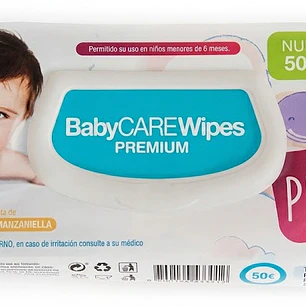 Toallitas Húmedas BabyCAREwipes PREMIUM - 50 Unidades