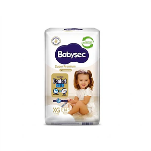 Pañal Quincenales Babysec Super Premium - Talla XG 14 Un