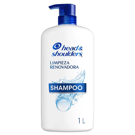 Shampoo Head & Shoulders 1 L - Limpieza Renovadora  1