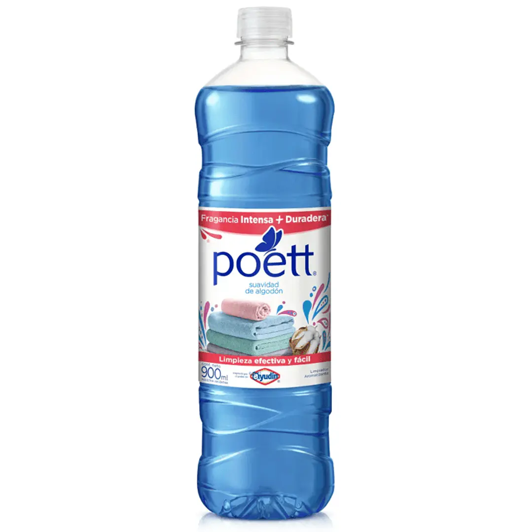 Limpiador Líquido Aromatizante Poett 900 Ml - Suavidad de algodón 1
