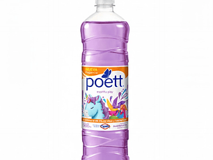 Limpiador Líquido Aromatizante Poett 900 Ml - Espíritu Play