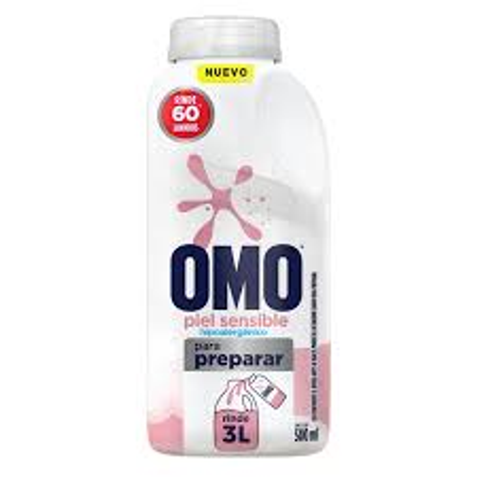 Omo Detergente Líquido Piel Sensible para Diluir 500 ml 1