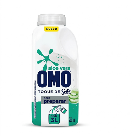 Omo Detergente Líquido para Diluir Aloe 500 ml 1
