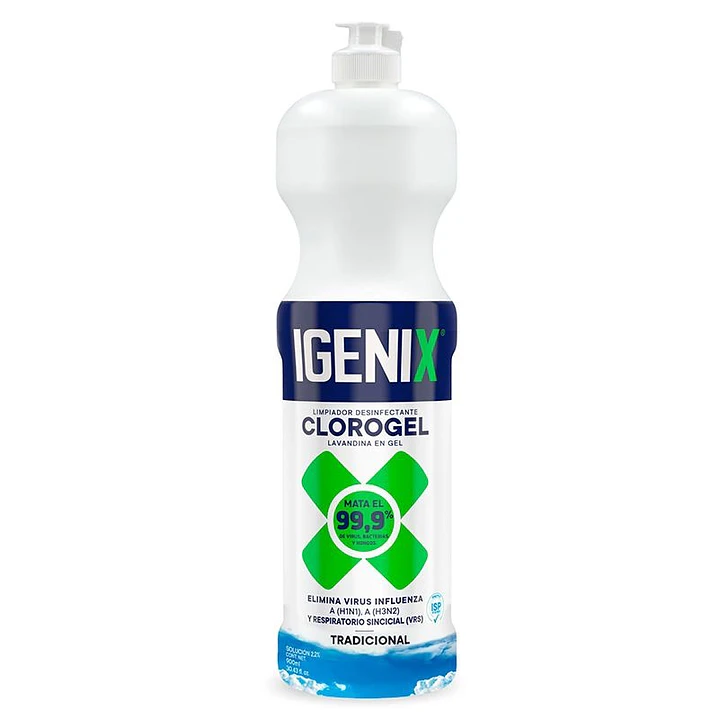 Limpiador Desinfectante Igenix Clorogel Tradicional 900ml 1