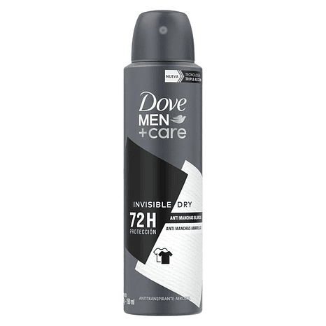 Dove Men Invisible Dry 150ml - 72h Anti Manchas Blancas 1