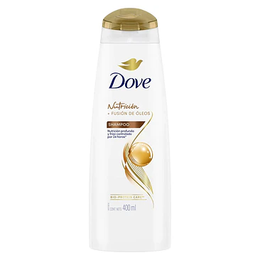 Shampoo Dove Nutrición + Fusión de Óleos 400ml 1
