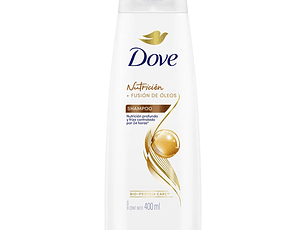 Shampoo Dove Nutrición + Fusión de Óleos 400ml